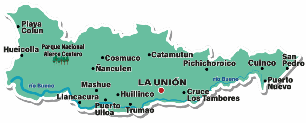 mapa la unión